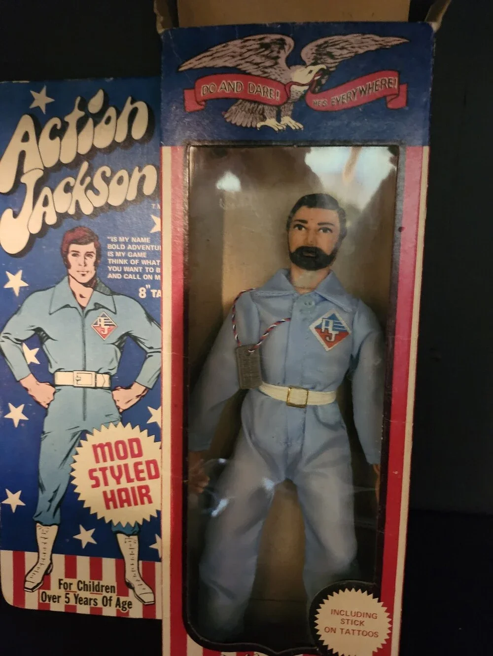 Action Jackson Retro Vinyl Figure in Light Blue Outfit